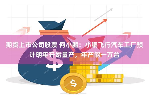 期货上市公司股票 何小鹏：小鹏飞行汽车工厂预计明年开始量产，年产能一万台