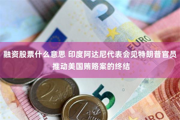 融资股票什么意思 印度阿达尼代表会见特朗普官员 推动美国贿赂案的终结